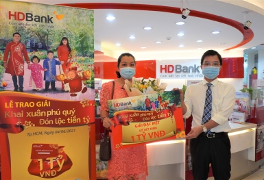 Danh sách khách hàng trúng hơn 11 tỷ đồng từ HDBank
