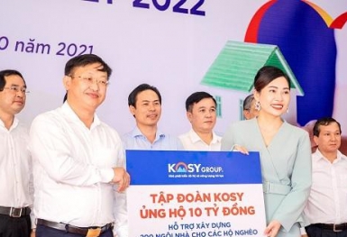Tập đoàn Kosy ủng hộ 10 tỷ đồng xây dựng 200 ngôi nhà cho hộ nghèo tại Lào Cai