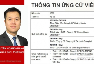 Savico (SVC): Thị giá tăng 50% từ đầu năm, đại diện nhóm DNP Water – ông Nguyễn Hoàng Giang – thoái sạch 4,9% vốn