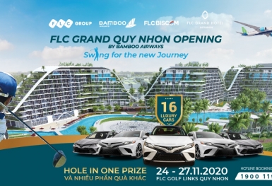 16 xe sang chờ đón golfer trong giải đấu mừng khánh thành khách sạn FLCGrand Hotel Quy Nhon