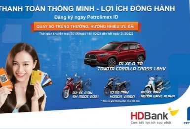 Tin nhanh ngân hàng ngày 21/11: HDBank đẩy mạnh các dịch vụ thanh toán không tiền mặt