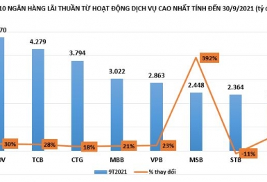 Lợi nhuận từ hoạt động dịch vụ ngân hàng: Người cười nụ, kẻ 'khóc thầm'