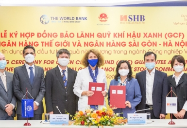 SHB và World Bank ký hợp đồng bảo lãnh Quỹ Khí hậu Xanh với tổng giá trị 75 triệu USD