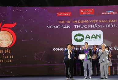 Gạo A An được vinh danh trong Top 10 sản phẩm Tin Dùng năm 2021