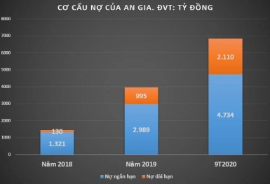 Tồn kho và nợ vay tăng mạnh, bất động sản An Gia huy động hàng trăm tỷ từ trái phiếu có vội mừng?