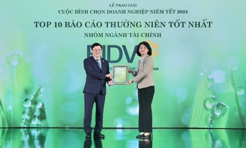 BIDV năm thứ 2 liên tiếp nhận giải thưởng “Top 10 Báo cáo thường niên tốt nhất – Nhóm ngành tài chính”