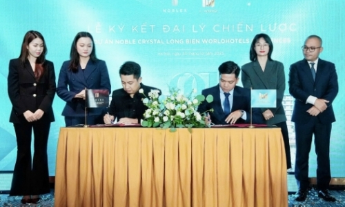 NobleX Group công bố Đại lý phân phối độc quyền Dự án Noble Crystal Long Bien WorldHotels Residences
