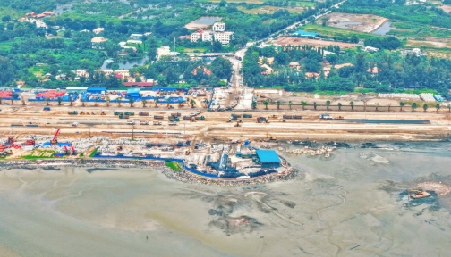 Vinhomes Cần Giờ sử dụng công nghệ san lấp lấn biển bền vững hàng đầu thế giới
