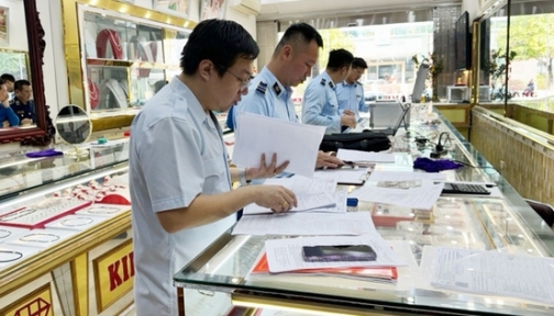 Ngày 9/9/2025 thanh tra việc chấp hành pháp luật của các doanh nghiệp kinh doanh vàng