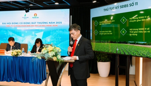 Đạm Cà Mau (DCM) thận trọng với kế hoạch kinh doanh 2026