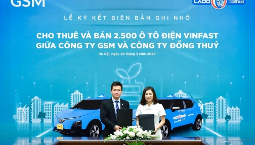 Lado Taxi ký thỏa thuận mua và thuê 2.500 ô tô điện VinFast từ GSM