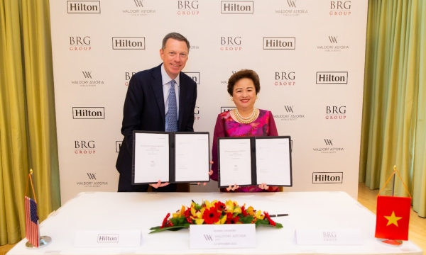 Tập đoàn BRG và Tập đoàn Hilton ký kết đưa thương hiệu khách sạn cao cấp nhất Waldorf Astoria tới Việt Nam