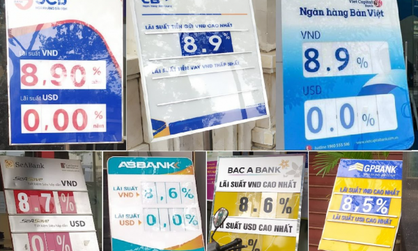 Các ngân hàng đua nhau trưng biển lãi suất cao chót vót để hút khách gửi tiền