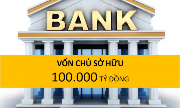 Đã có 5 ngân hàng vốn chủ sở hữu vượt 100 nghìn tỷ đồng