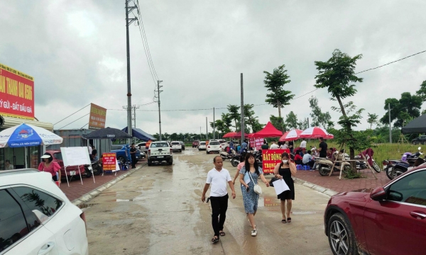 “Choáng” với đất đấu giá ven đô, giá lên tới 170 triệu đồng/m2