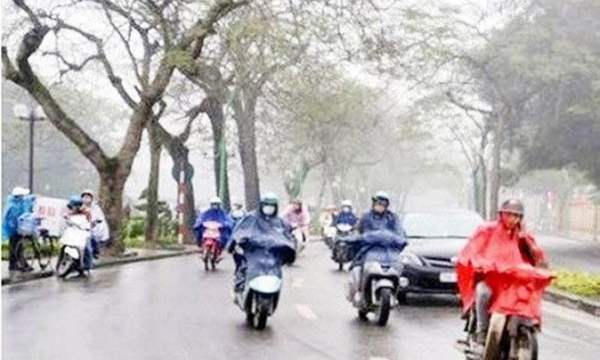 Không khí lạnh mạnh đổ bộ, từ đêm mùng 2 Tết Bắc Bộ lại chìm trong mưa rét