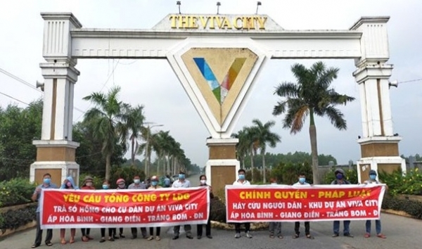 Yêu cầu LDG giải chấp gần 600 sổ đỏ để trả khách hàng tại dự án Viva City