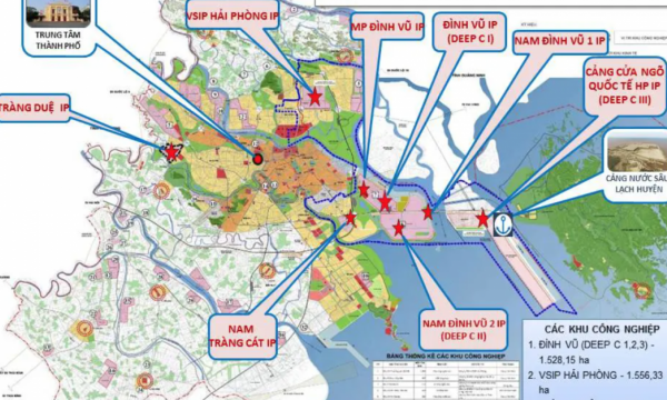 Hải Phòng điều chỉnh cục bộ quy hoạch chung Khu kinh tế Đình Vũ – Cát Hải
