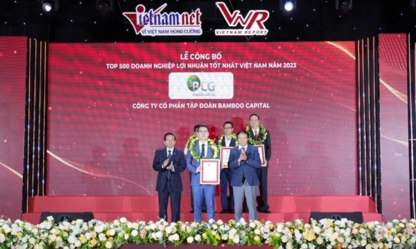 Bamboo Capital được vinh danh tại Lễ công bố Top 500 doanh nghiệp lợi nhuận tốt nhất Việt Nam