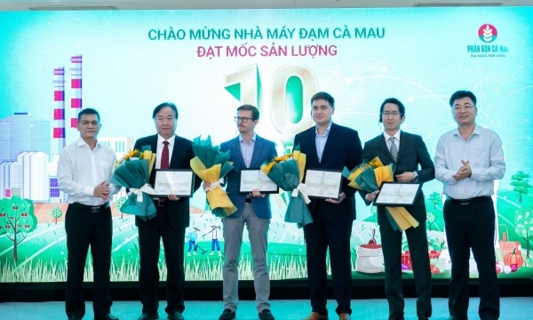 Nhà máy Đạm Cà Mau cán mốc sản lượng 10 triệu tấn urê