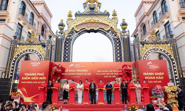 Khai trương siêu quần thể ẩm thực- vui chơi giải trí- mua sắm Mega Grand World Hà Nội