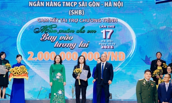SHB ủng hộ 2 tỷ đồng góp phần mang “mùa xuân cho em” dịp Tết Nhâm Nhìn