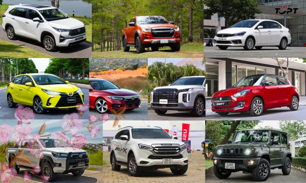 Top 10 mẫu xe bán ít nhất thị trường ô tô Việt Nam năm 2023