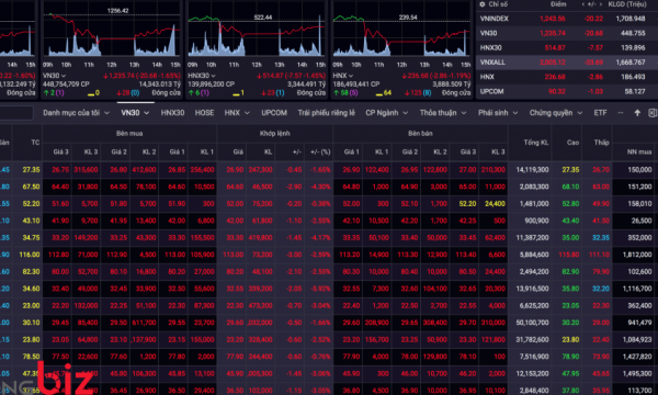 VN-Index gặp áp lực bán lớn 'bốc hơi' hơn 20 điểm, khuyến nghị nhà đầu tư thận trọng