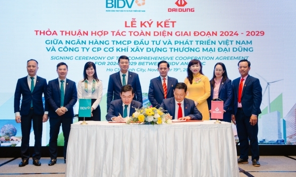 BIDV hợp tác toàn diện với Đại Dũng Corp triển khai các dự án xanh