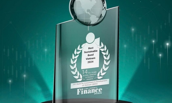 BIDV nhận giải thưởng quốc tế  lần thứ hai về phát hành trái phiếu bền vững