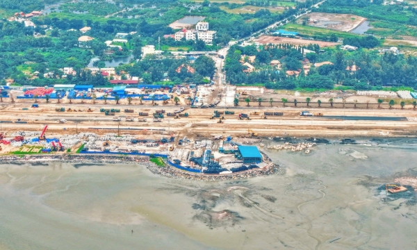 Vinhomes Cần Giờ sử dụng công nghệ san lấp lấn biển bền vững hàng đầu thế giới