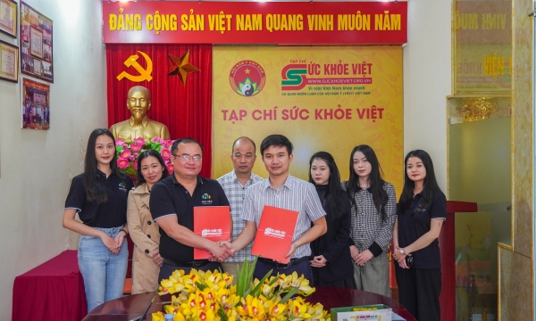 Tạp chí Sức khỏe Việt và Công ty CP Truyền thông Nhị Vân ký kết Biên bản Hợp tác toàn diện