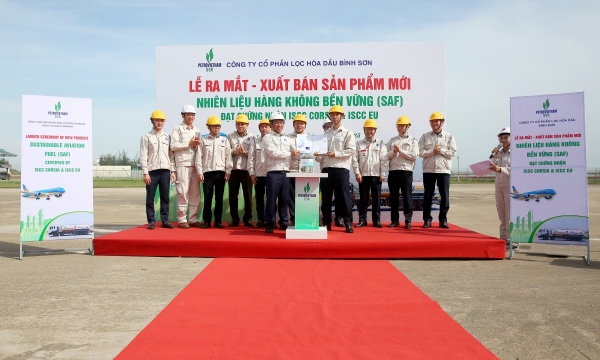 BSR xuất bán lô sản phẩm mới Nhiên liệu hàng không bền vững (SAF)