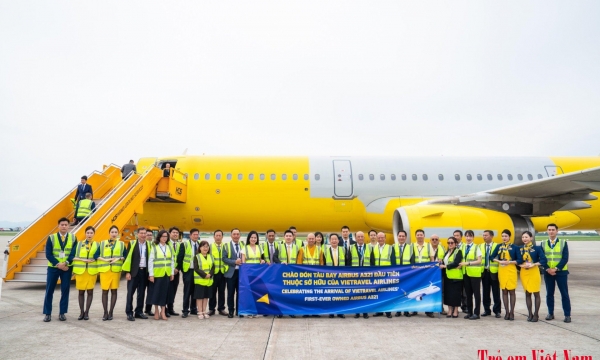 Vietravel Airlines đón máy bay Airbus A321 đầu tiên thuộc quyền sở hữu của hãng