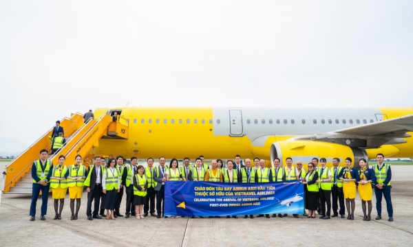 Vietravel Airlines hiện thực hóa chiến lược mở rộng với tàu bay Airbus A321 đầu tiên