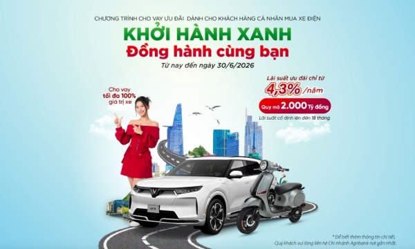Agribank: Từ cho vay mua xe điện đến chiến lược phát triển bền vững