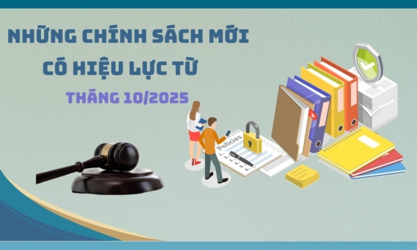 Những chính sách mới có hiệu lực từ tháng 10/2025