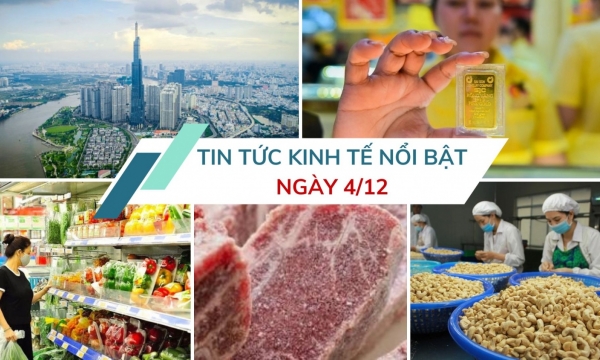 Tin tức kinh tế ngày 4/12: OECD nâng dự báo tăng trưởng GDP của Việt Nam lên 6,2%