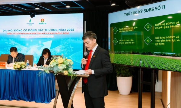 Đạm Cà Mau (DCM) thận trọng với kế hoạch kinh doanh 2026