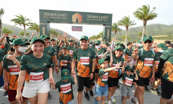 Quy Nhơn: Độc đáo giải chạy MerryLand Quy Nhơn Run 2022 quy tụ hơn 3.000 người