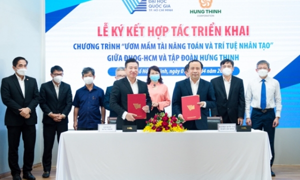 Đại học Quốc gia TP Hồ Chí Minh hợp tác Tập đoàn Hưng Thịnh ươm mầm tài năng toán và trí tuệ nhân tạo