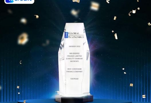 Mcredit nhận giải thưởng 'Công ty tài chính tiêu dùng tốt nhất 2022'