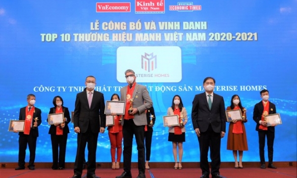 Masterise Homes vào Top 10 Thương hiệu mạnh Việt Nam 2021 ngay trong năm đầu tiên được đề cử