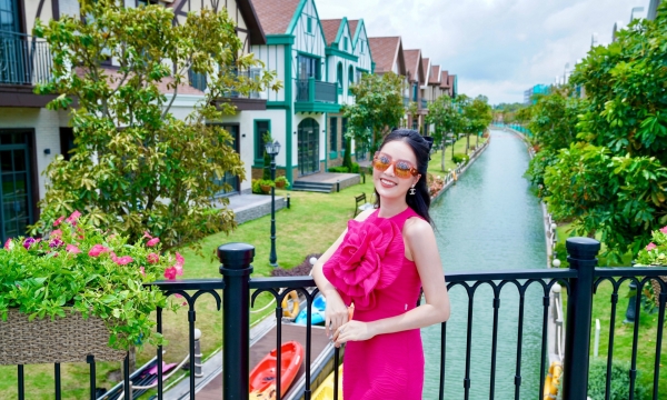 Á hậu Thụy Vân tự thưởng kỳ nghỉ sau Miss World 2022