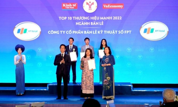 FPT Retail được vinh danh Thương hiệu mạnh Việt Nam lần thứ 9 liên tiếp