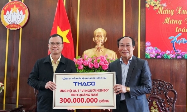Hơn 20 tỷ đồng được THACO ủng hộ Quỹ Vì người nghèo đón Tết Quý Mão năm 2023