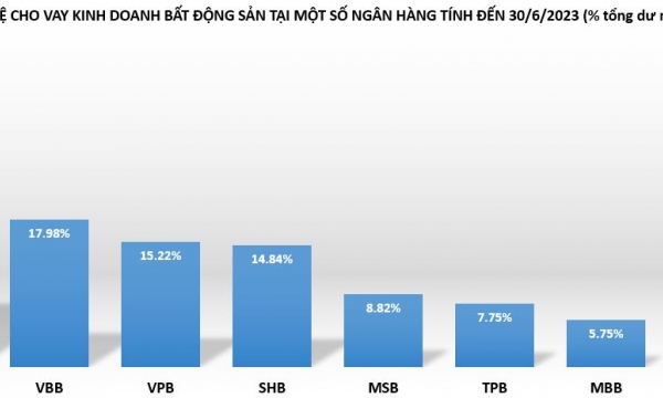 Dư nợ cho vay bất động sản tại các ngân hàng thực tế ra sao?