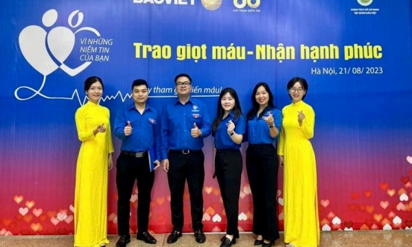 Cán bộ Bảo Việt hiến 2.800 đơn vị máu  trong chương trình hiến máu tình nguyện “Bảo Việt - Vì những niềm tin...