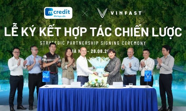 VinFast và Mcredit hợp tác chiến lược mang tới giải pháp tài chính cho khách hàng mua xe điện