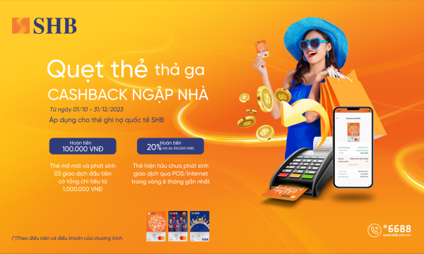 Nhiều ưu đãi dành tặng chủ thẻ ghi nợ quốc tế SHB